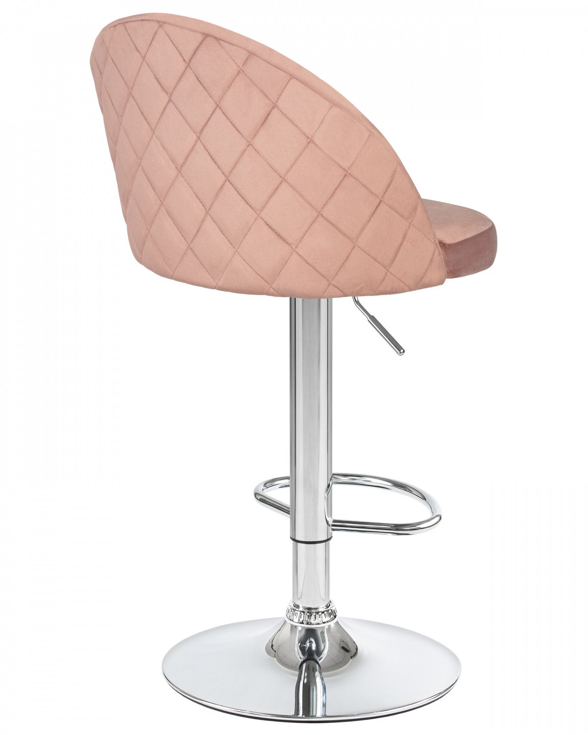 Стул барный DOBRIN MILANA, пудрово-розовый велюр (MJ9-32)
