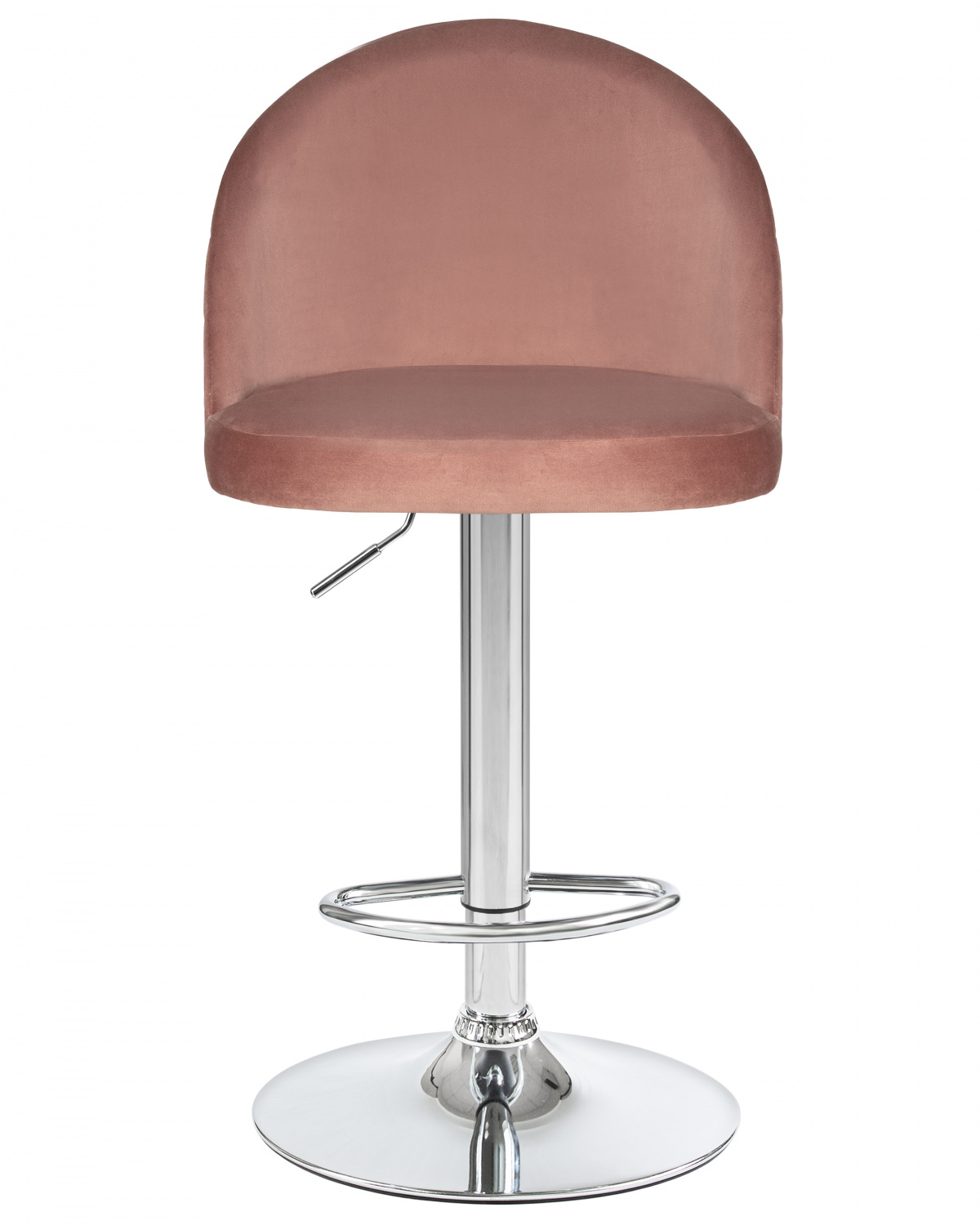 Стул барный DOBRIN MILANA, пудрово-розовый велюр (MJ9-32)