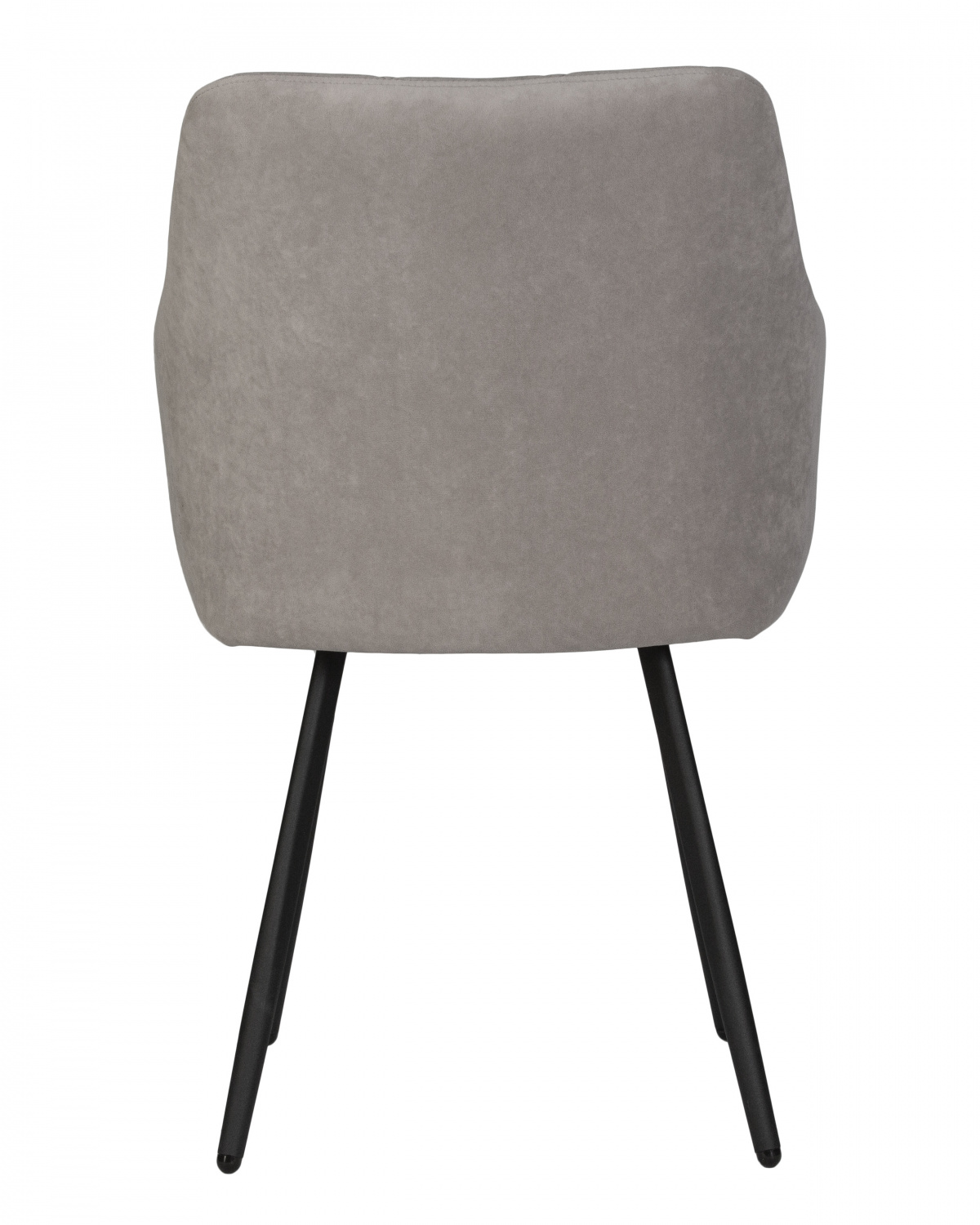 Стул обеденный DOBRIN ROBY, ЭМАЛЬ ЧЕРНЫЙ МУАР велюр Catania Smoke