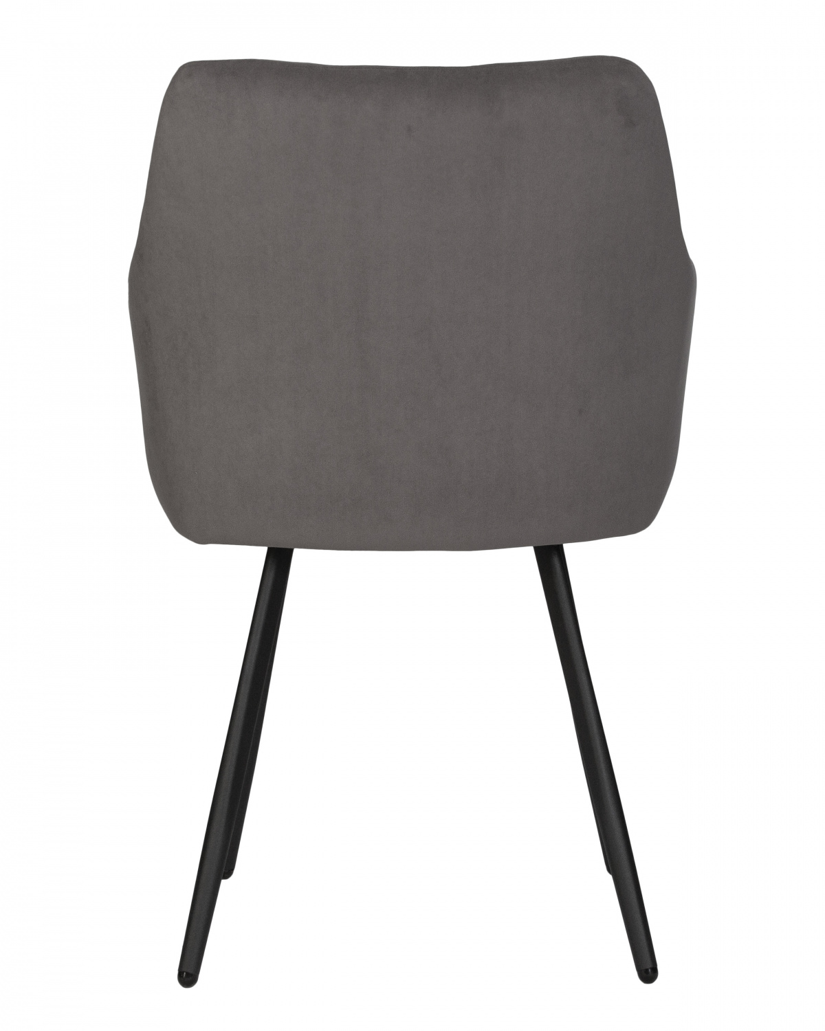 Стул обеденный DOBRIN ROBY, ЭМАЛЬ ЧЕРНЫЙ МУАР велюр Catania Chocolate