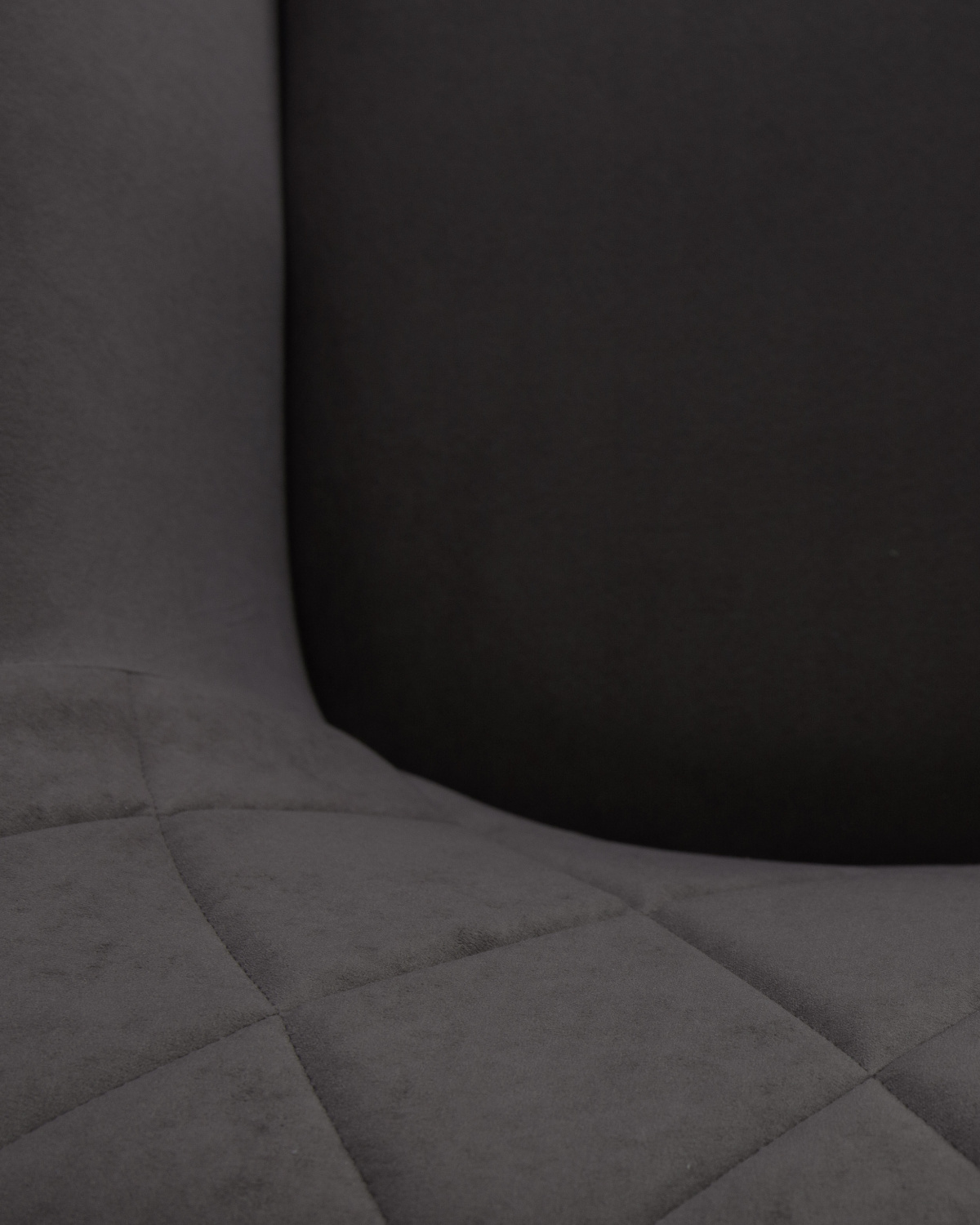 Стул обеденный DOBRIN ROBY, ЭМАЛЬ ЧЕРНЫЙ МУАР велюр Catania Chocolate