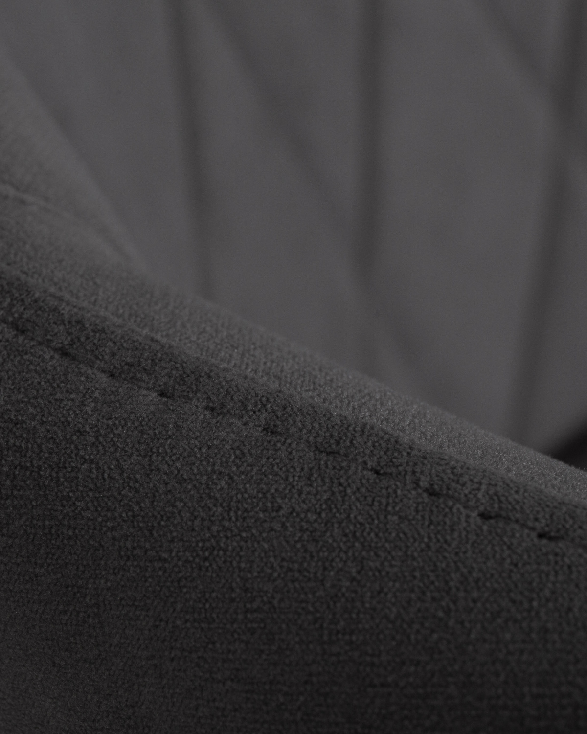 Стул обеденный DOBRIN ROBY, ЭМАЛЬ ЧЕРНЫЙ МУАР велюр Catania Silver