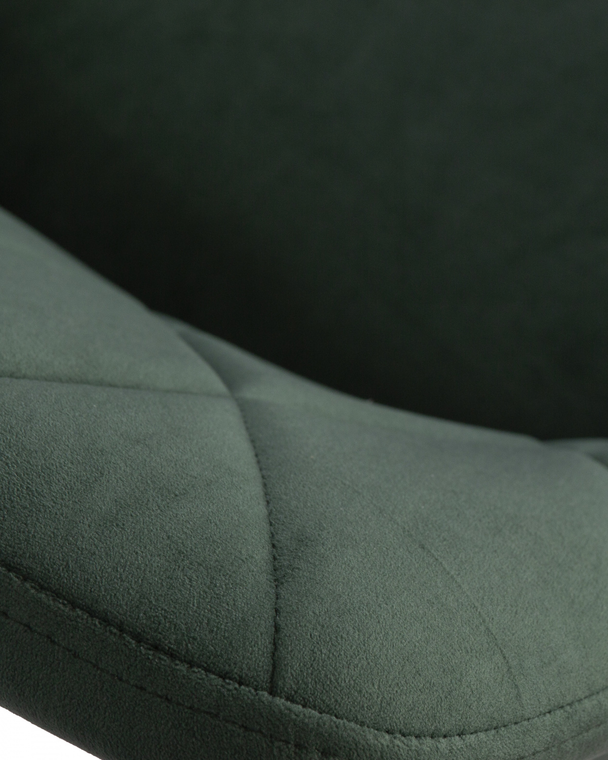 Стул обеденный DOBRIN ROBY, ЭМАЛЬ ЧЕРНЫЙ МУАР велюр Catania Izumrud