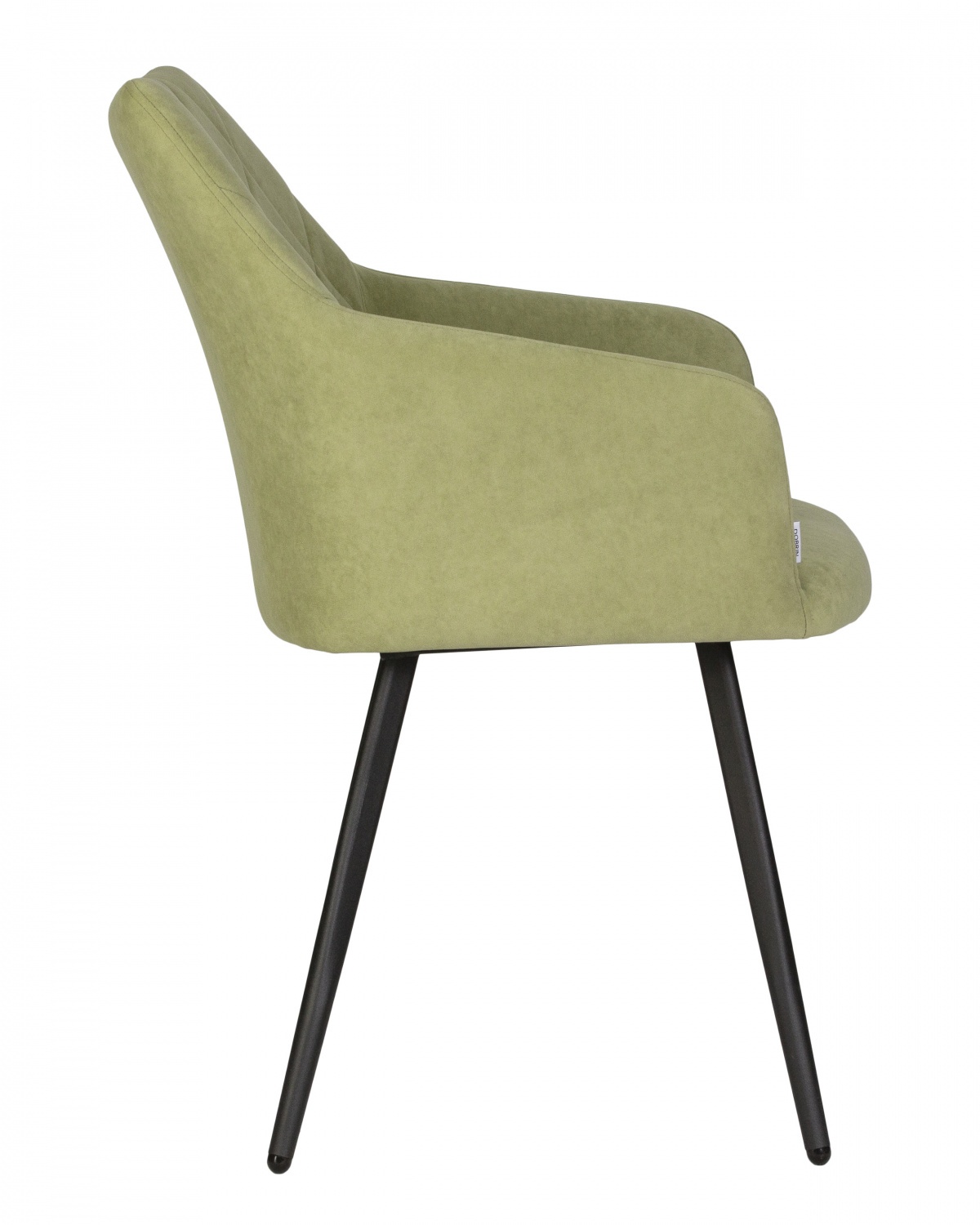 Стул обеденный DOBRIN ROBY, ЭМАЛЬ ЧЕРНЫЙ МУАР велюр Catania Forest