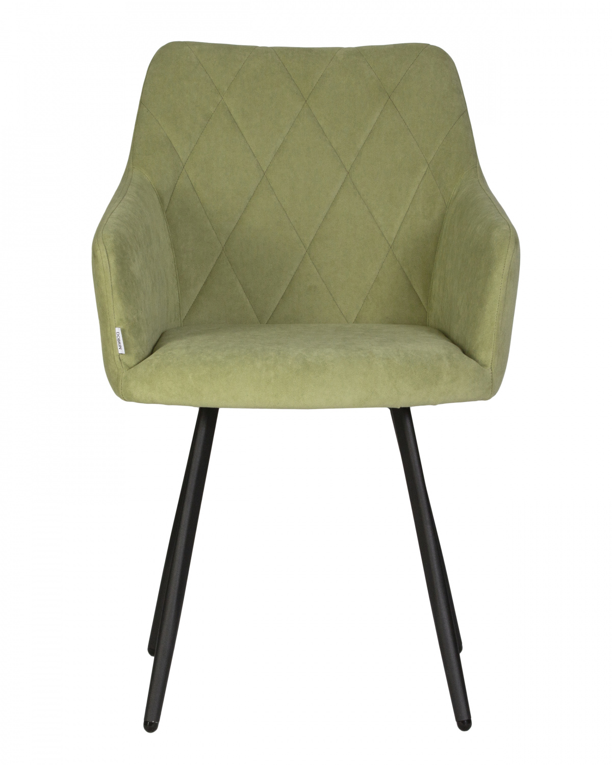 Стул обеденный DOBRIN ROBY, ЭМАЛЬ ЧЕРНЫЙ МУАР велюр Catania Forest