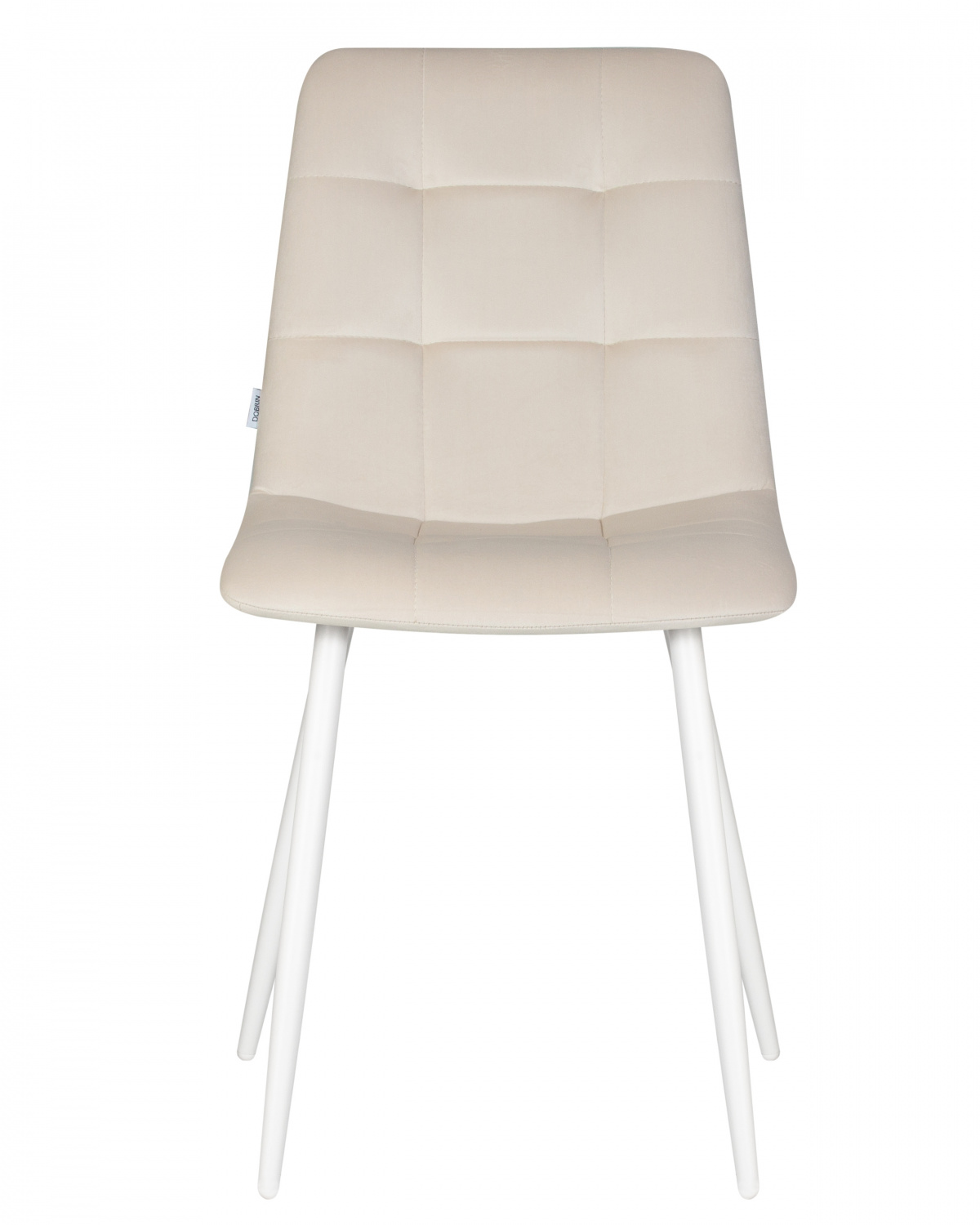 Стул обеденный DOBRIN CHILLY, Кремовый Holland 05, основание белое