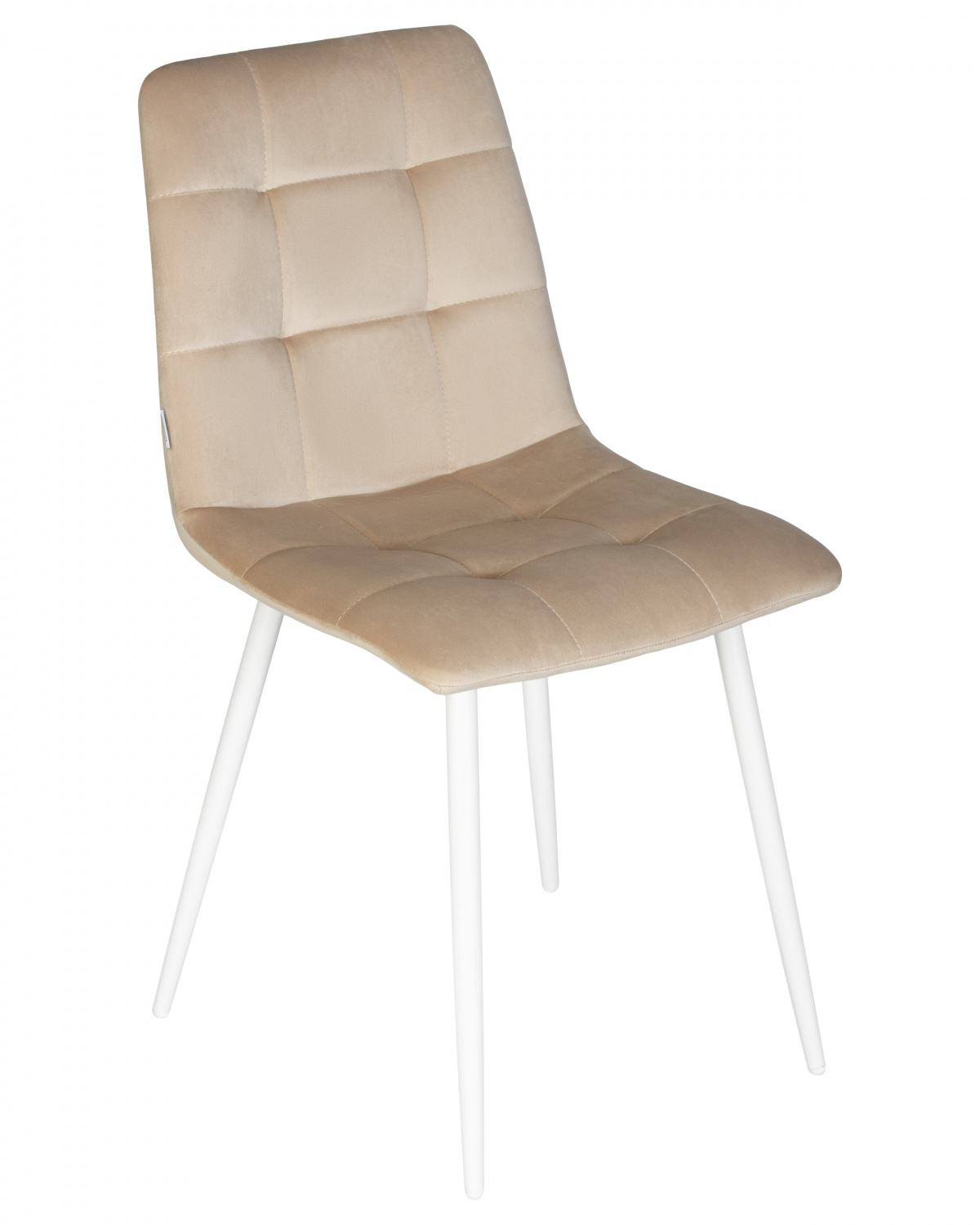 Стул обеденный DOBRIN CHILLY, Бежевый Holland 07, основание белое