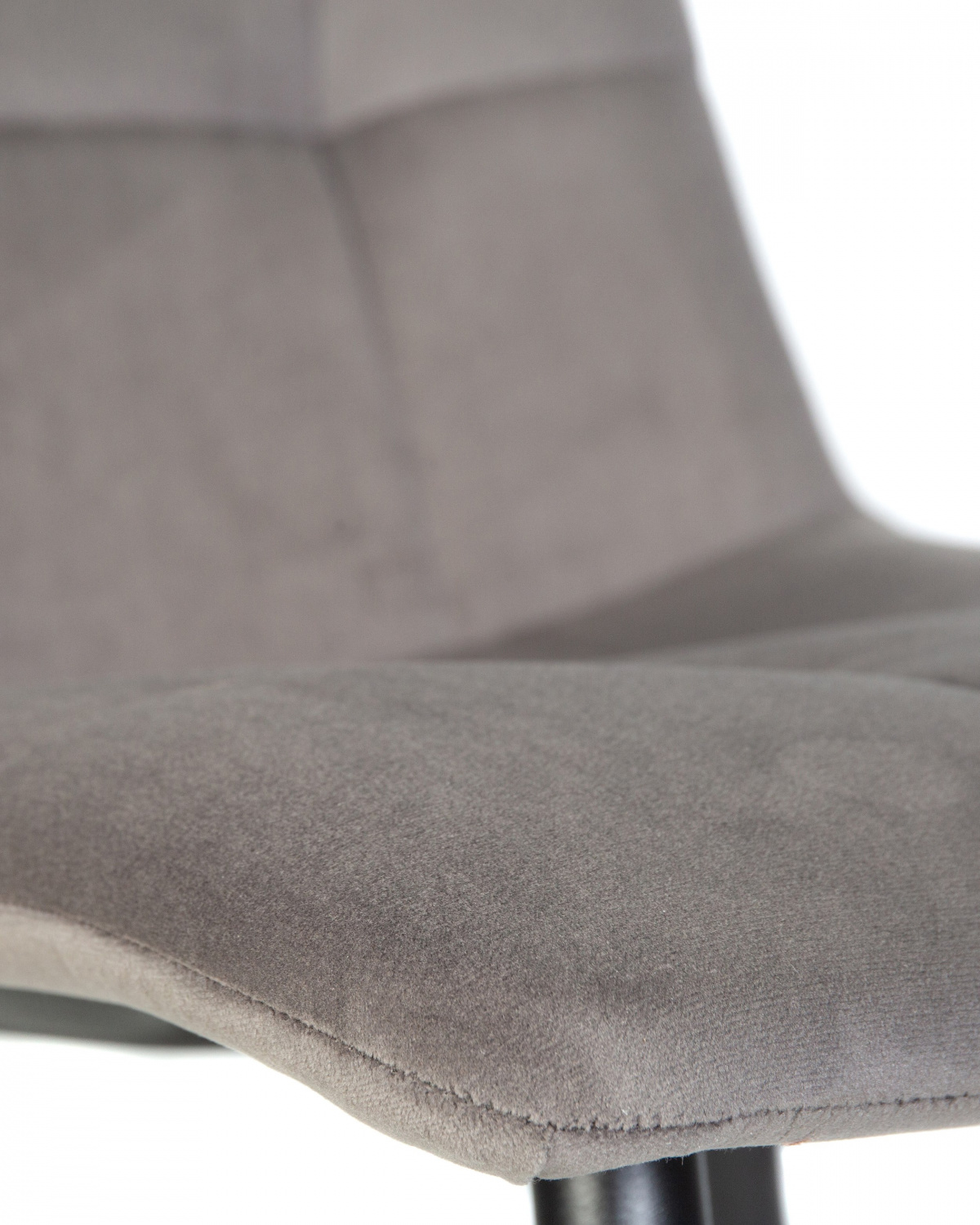 Стул обеденный DOBRIN CHILLY, Темно-серый Holland 18, основание черное