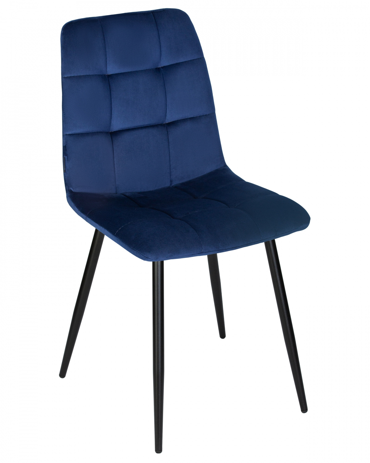 Стул обеденный DOBRIN CHILLY, Темно-синий Holland 60, основание черное