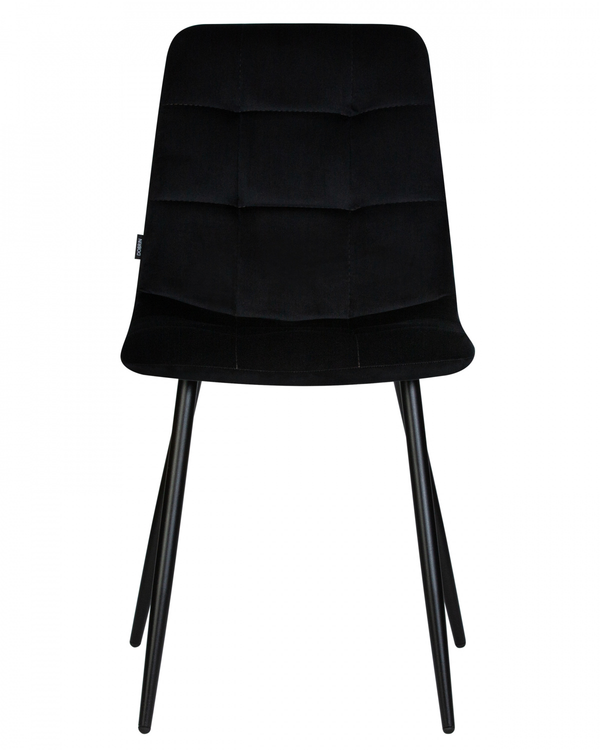 Стул обеденный DOBRIN CHILLY, Черный Holland 75, основание черное