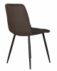 Стул обеденный DOBRIN CHILLY, Эспрессо Holland 74, основание черное