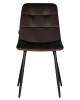 Стул обеденный DOBRIN CHILLY, Эспрессо Holland 74, основание черное