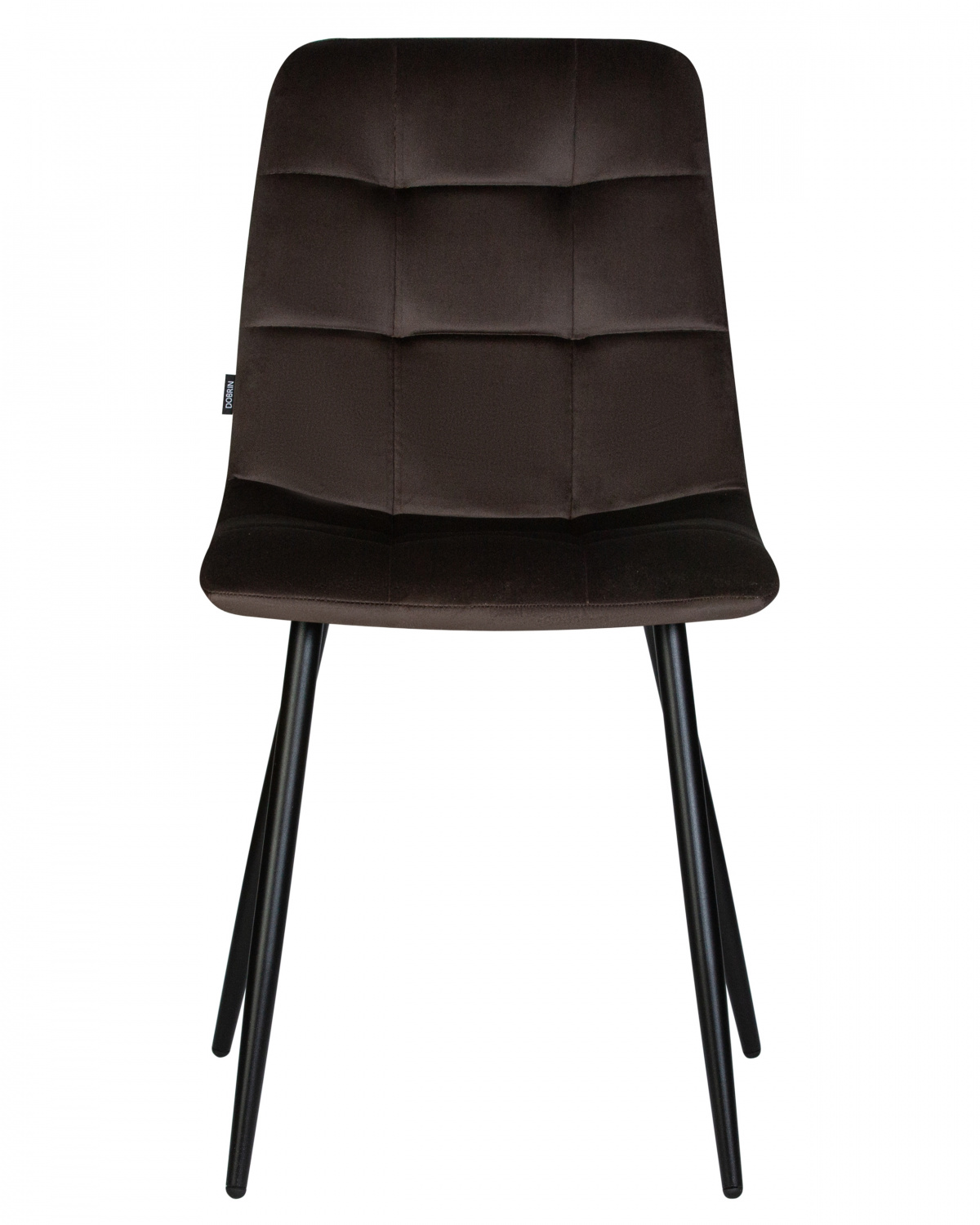 Стул обеденный DOBRIN CHILLY, Эспрессо Holland 74, основание черное