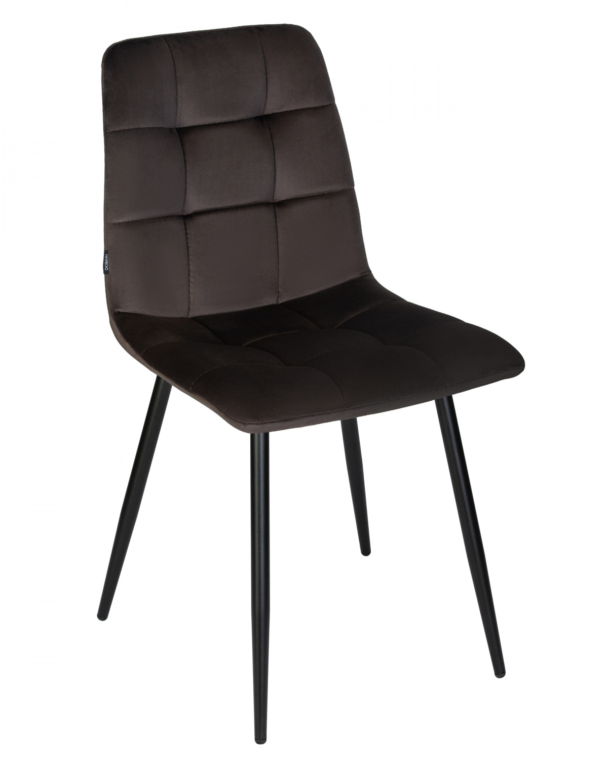 Стул обеденный DOBRIN CHILLY, Эспрессо Holland 74, основание черное