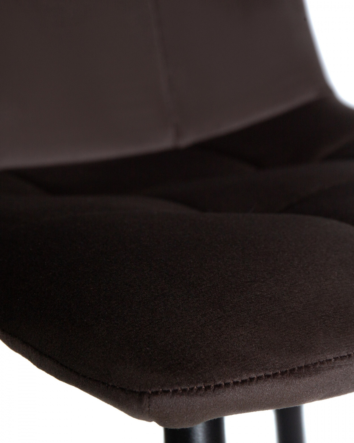 Стул обеденный DOBRIN CHILLY, Эспрессо Holland 74, основание черное