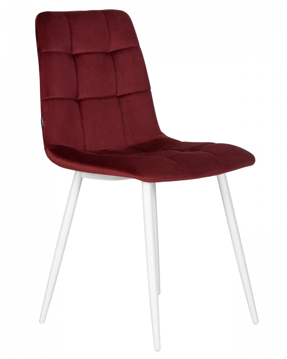 Стул обеденный DOBRIN CHILLY, Бордовый Holland 47, основание белое