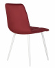 Стул обеденный DOBRIN CHILLY, Бордовый Holland 47, основание белое