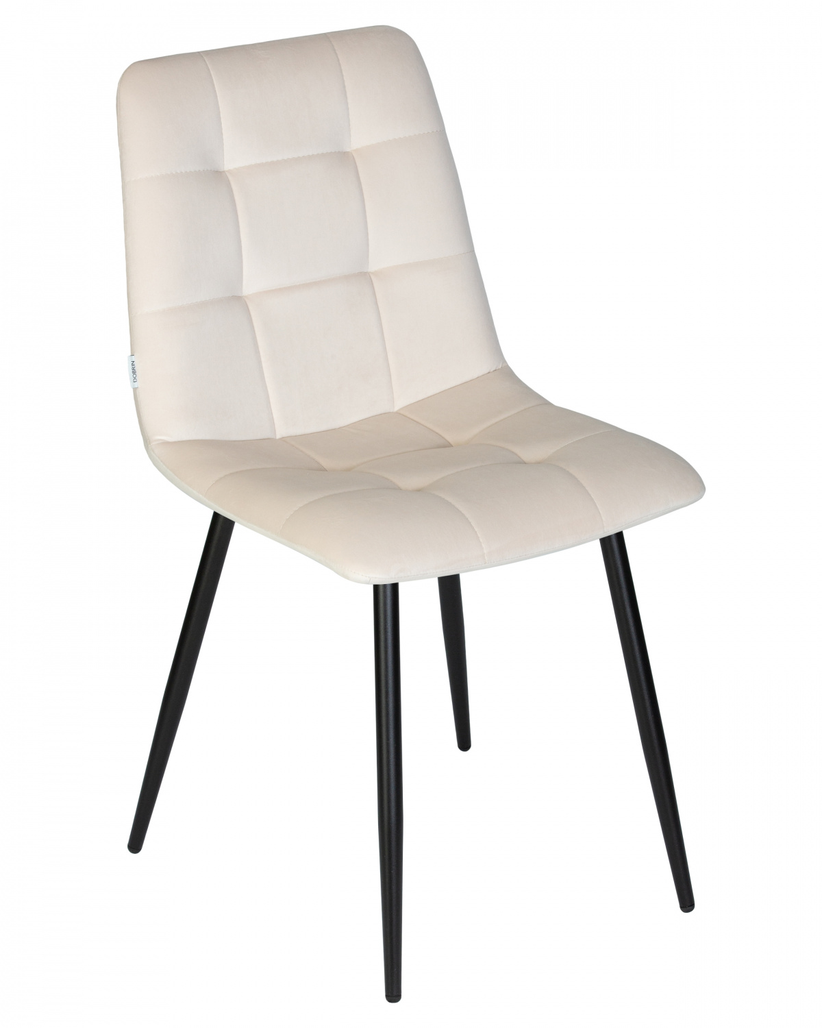 Стул обеденный DOBRIN CHILLY, Кремовый Holland 05, основание черное