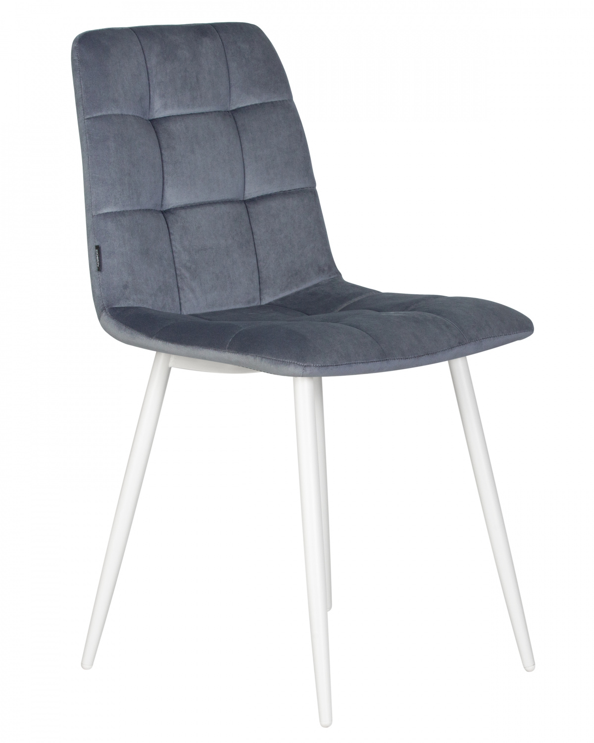 Стул обеденный DOBRIN CHILLY, Серо-голубой Holland 14, основание белое