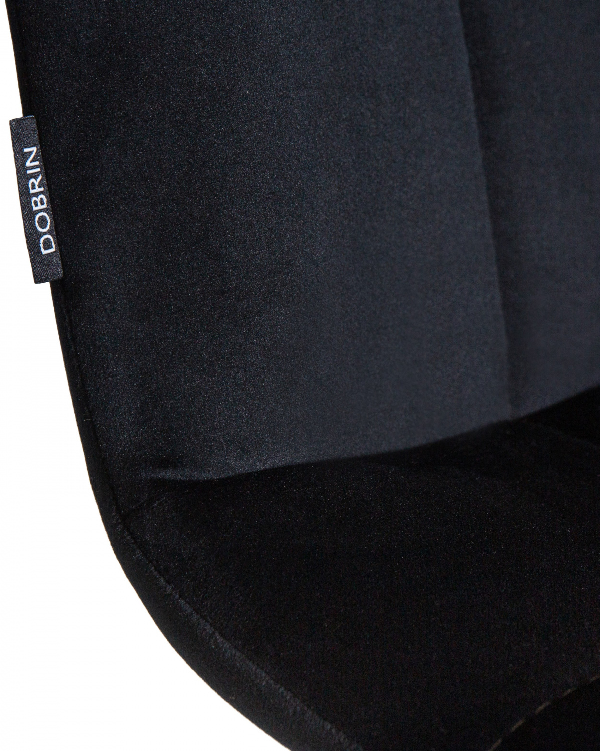 Стул обеденный DOBRIN CHILLY, Черный Holland 75, основание черное