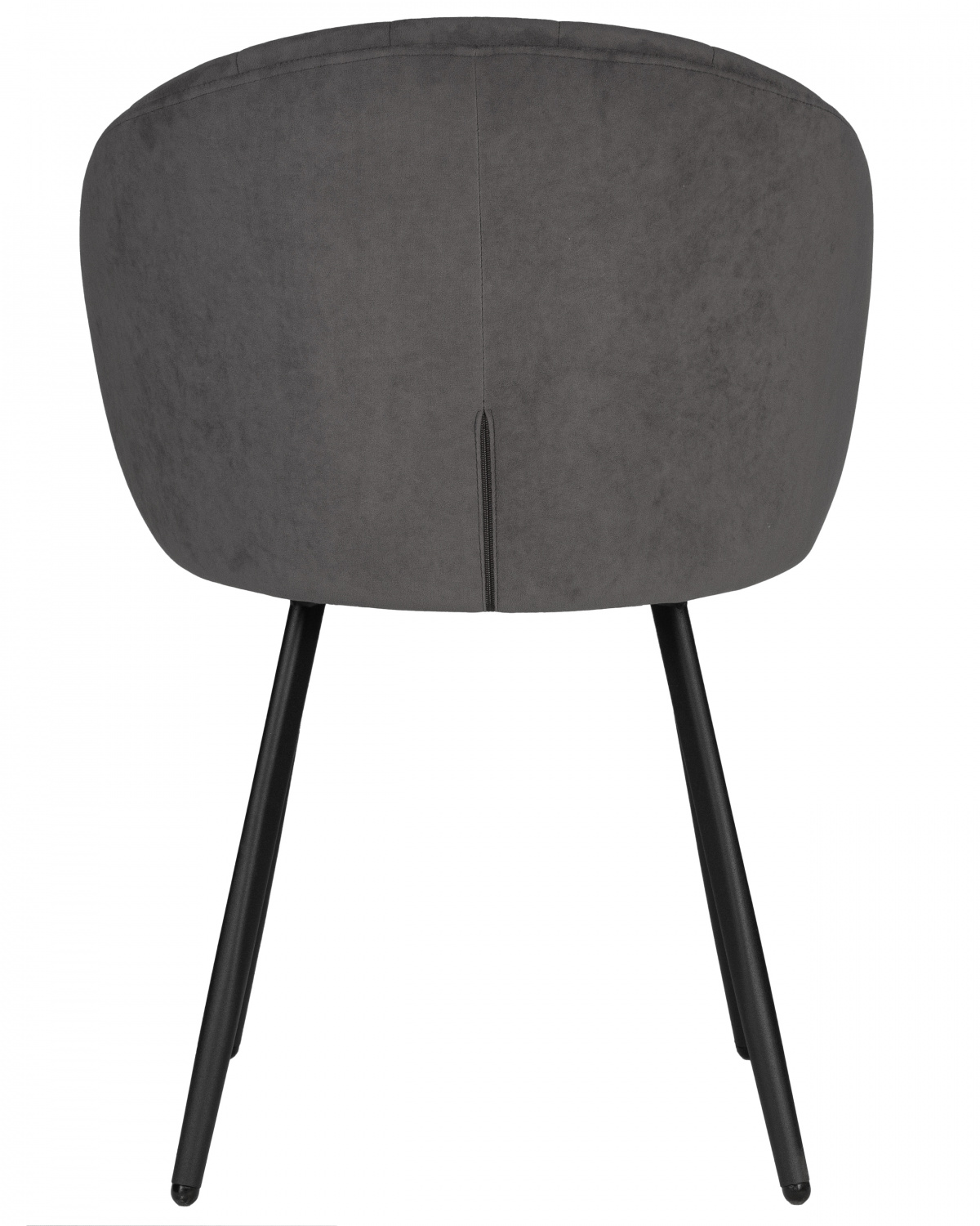 Стул обеденный DOBRIN NAOMI, ЭМАЛЬ ЧЕРНЫЙ МУАР велюр Catania Chocolate