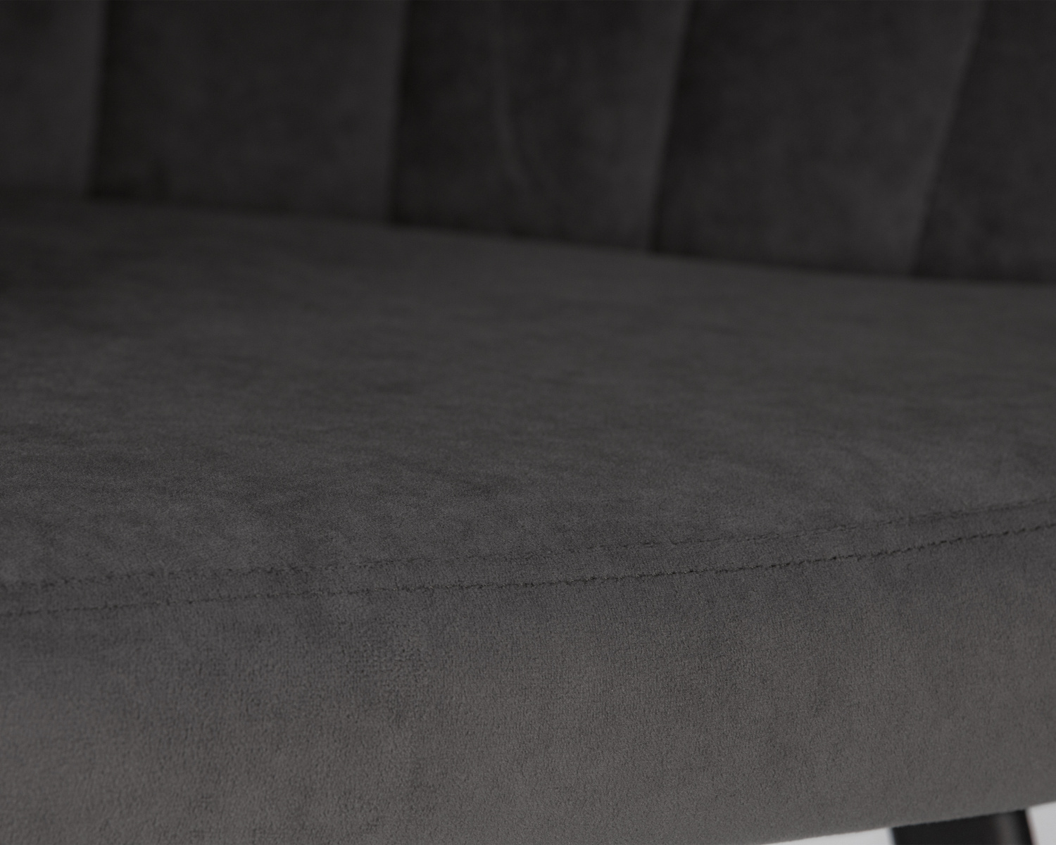 Стул обеденный DOBRIN NAOMI, ЭМАЛЬ ЧЕРНЫЙ МУАР велюр Catania Chocolate