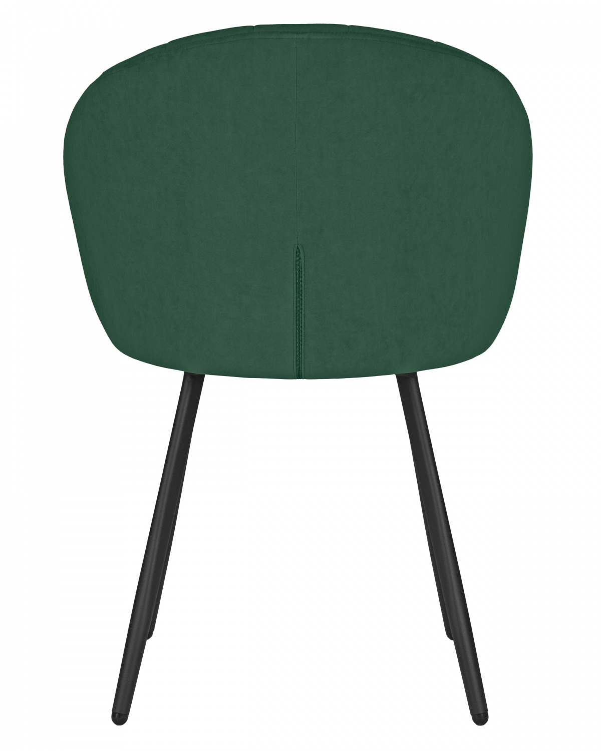 Стул обеденный DOBRIN NAOMI, ЭМАЛЬ ЧЕРНЫЙ МУАР велюр Catania Izumrud