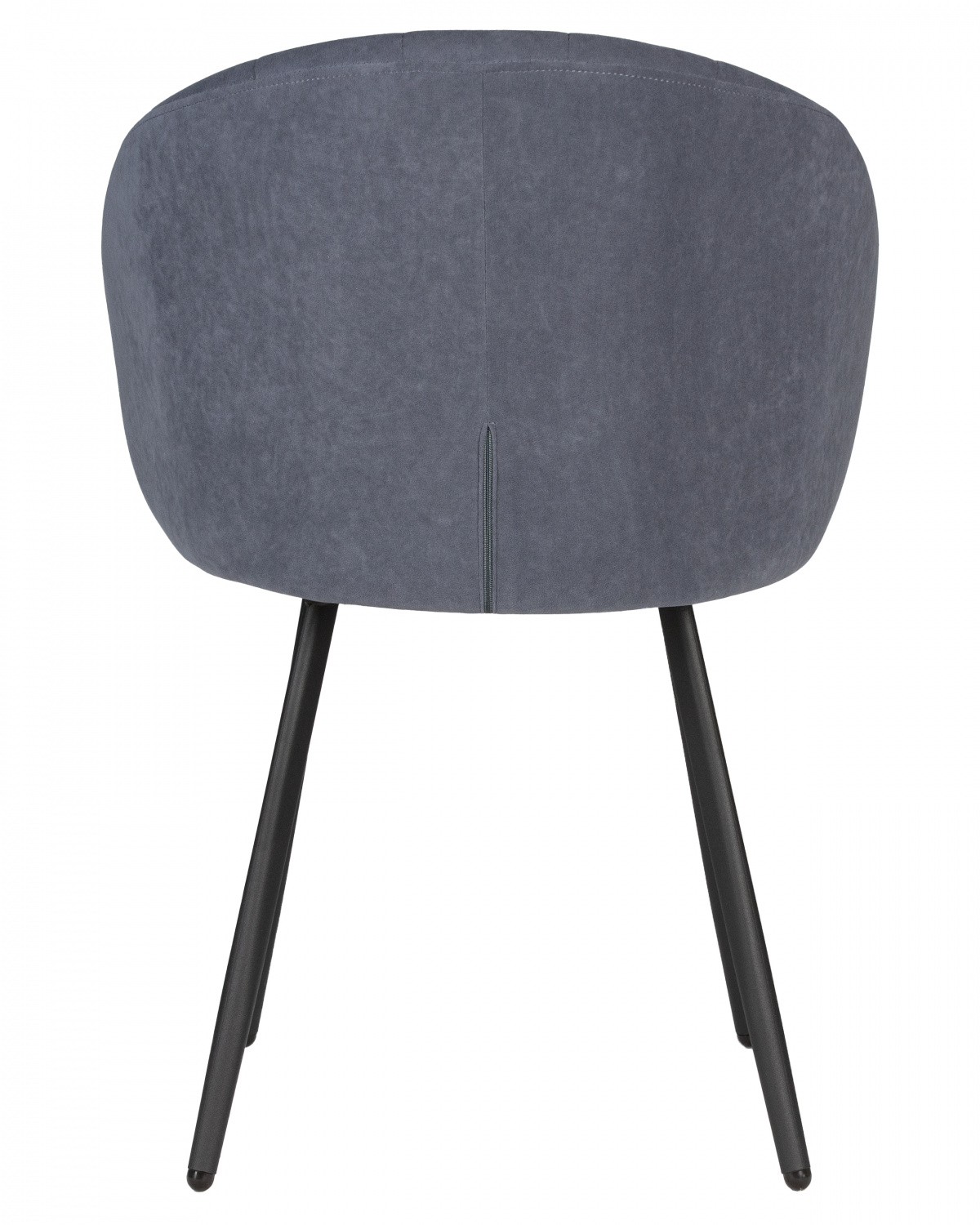 Стул обеденный DOBRIN NAOMI, ЭМАЛЬ ЧЕРНЫЙ МУАР велюр Catania Steel