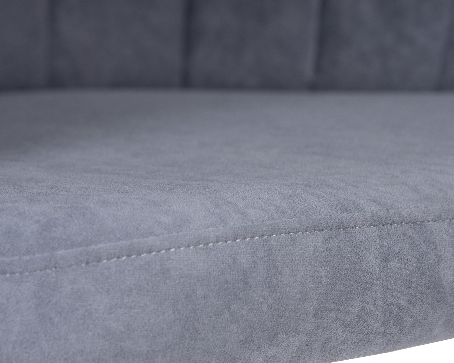 Стул обеденный DOBRIN NAOMI, ЭМАЛЬ ЧЕРНЫЙ МУАР велюр Catania Steel