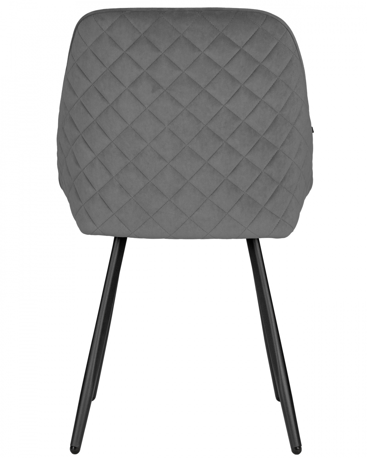 Стул обеденный DOBRIN STELLA, ЭМАЛЬ ЧЕРНЫЙ МУАР велюр Catania Stone