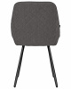 Стул обеденный DOBRIN STELLA, ЭМАЛЬ ЧЕРНЫЙ МУАР велюр Catania Chocolate
