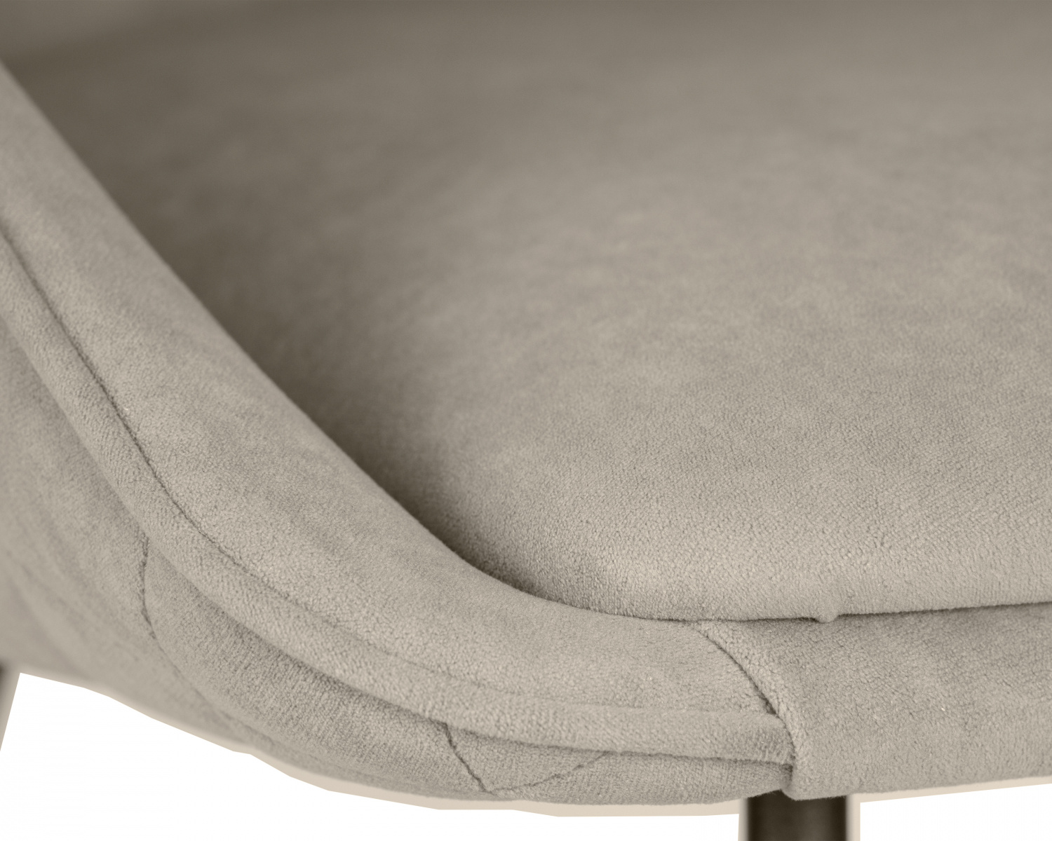 Стул обеденный DOBRIN STELLA, ЭМАЛЬ ЧЕРНЫЙ МУАР велюр Catania Cocoa