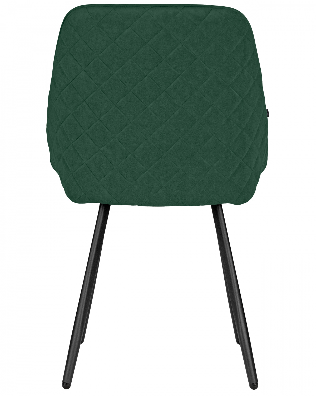 Стул обеденный DOBRIN STELLA, ЭМАЛЬ ЧЕРНЫЙ МУАР велюр Catania Izumrud
