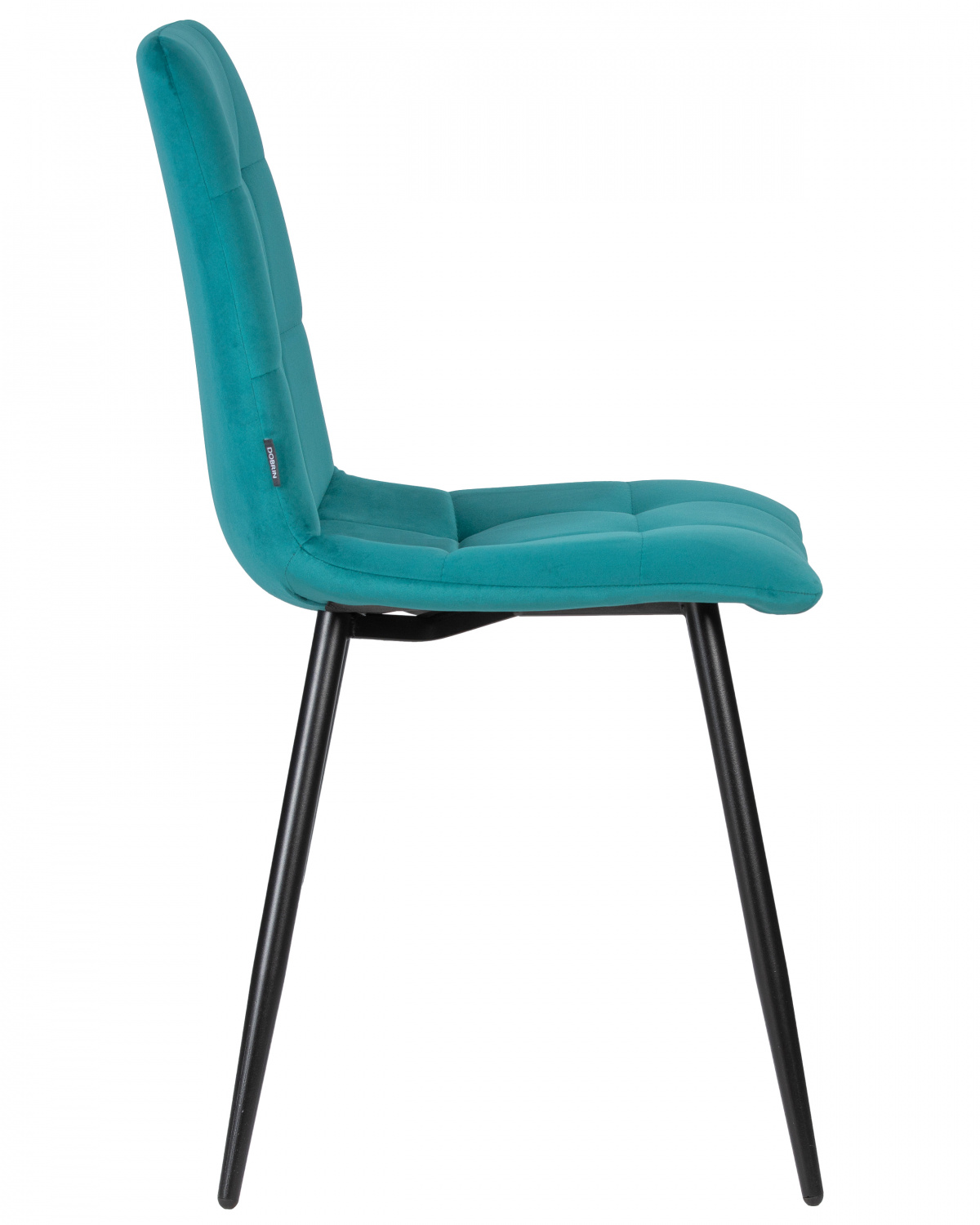 Стул обеденный DOBRIN CHILLY, Морской волны Holland 56, основание черное