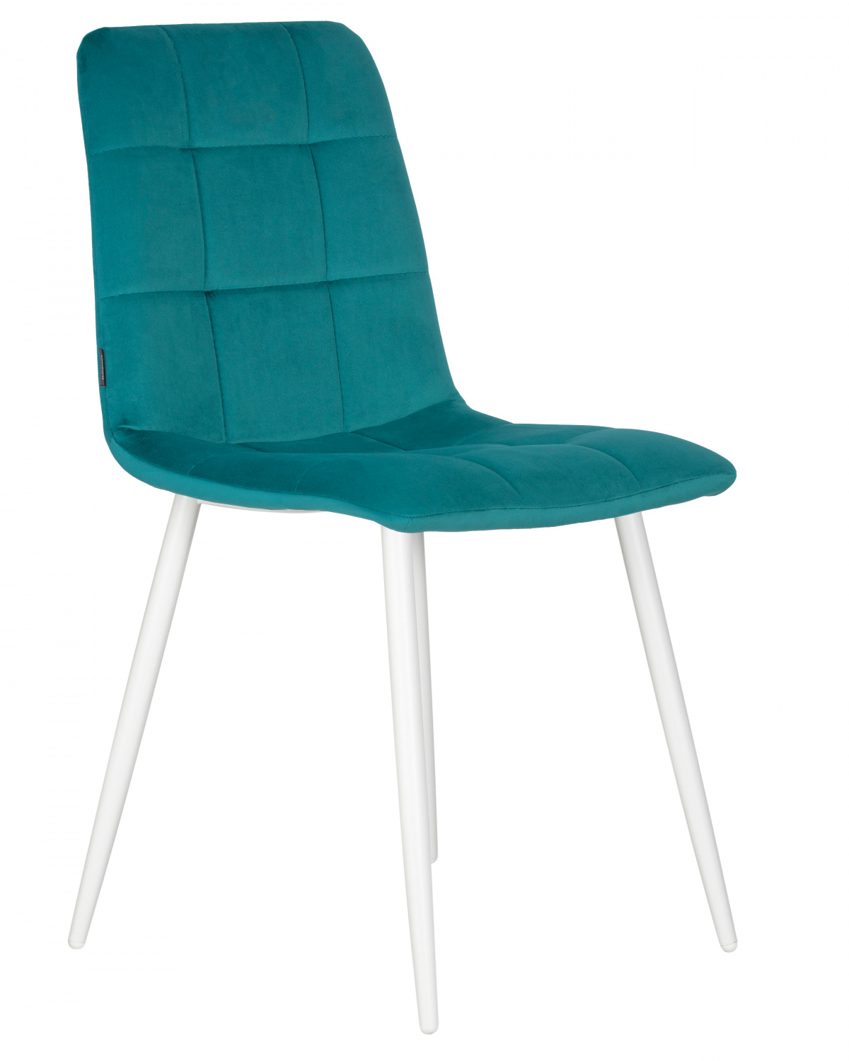 Стул обеденный DOBRIN CHILLY, Морской волны Holland 56, основание белое