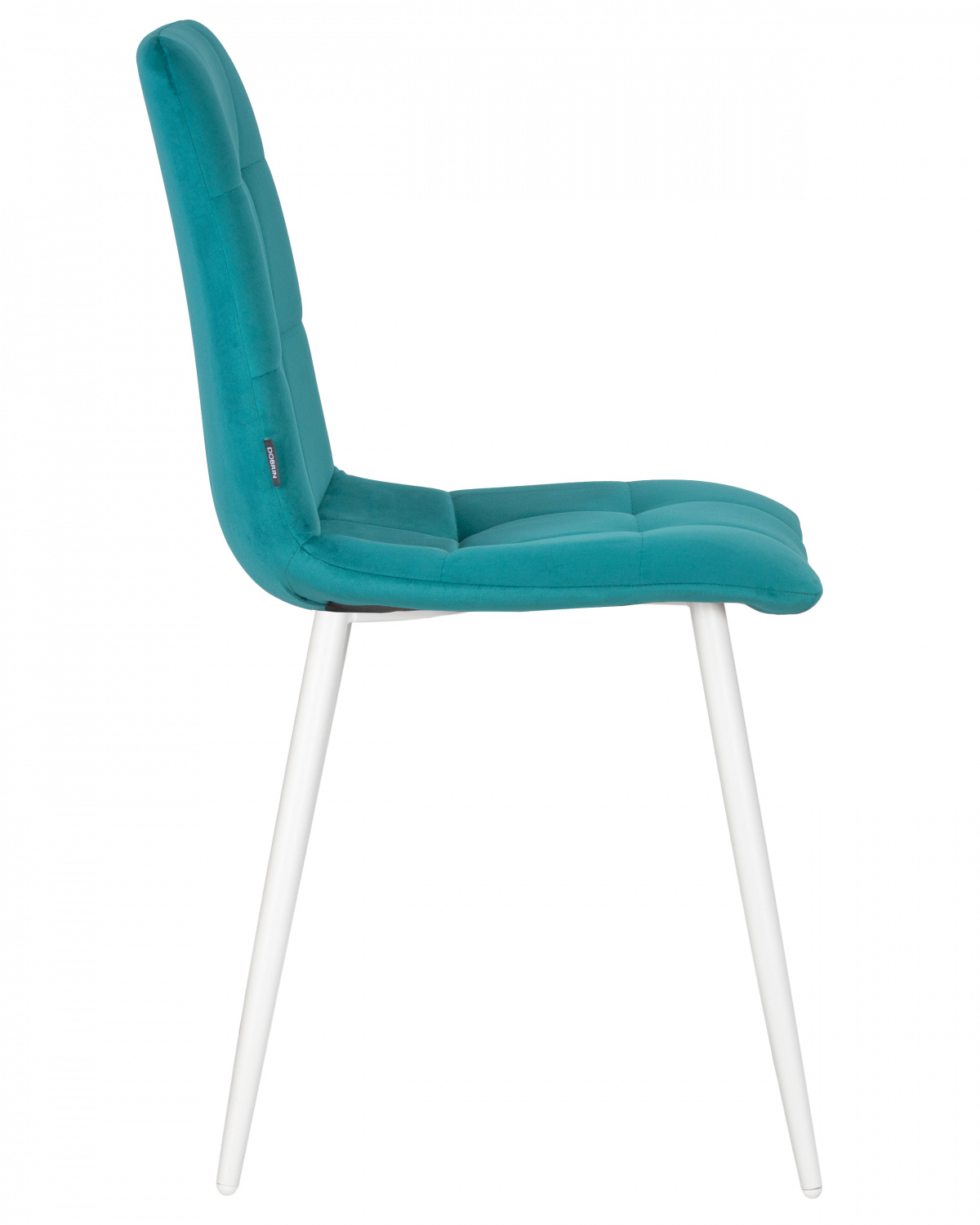 Стул обеденный DOBRIN CHILLY, Морской волны Holland 56, основание белое