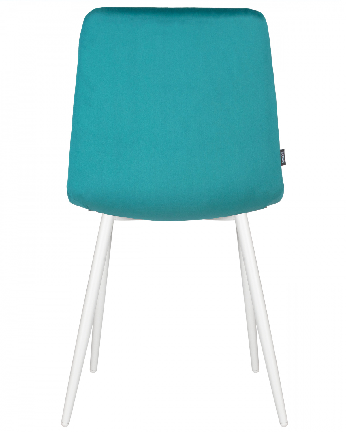 Стул обеденный DOBRIN CHILLY, Морской волны Holland 56, основание белое