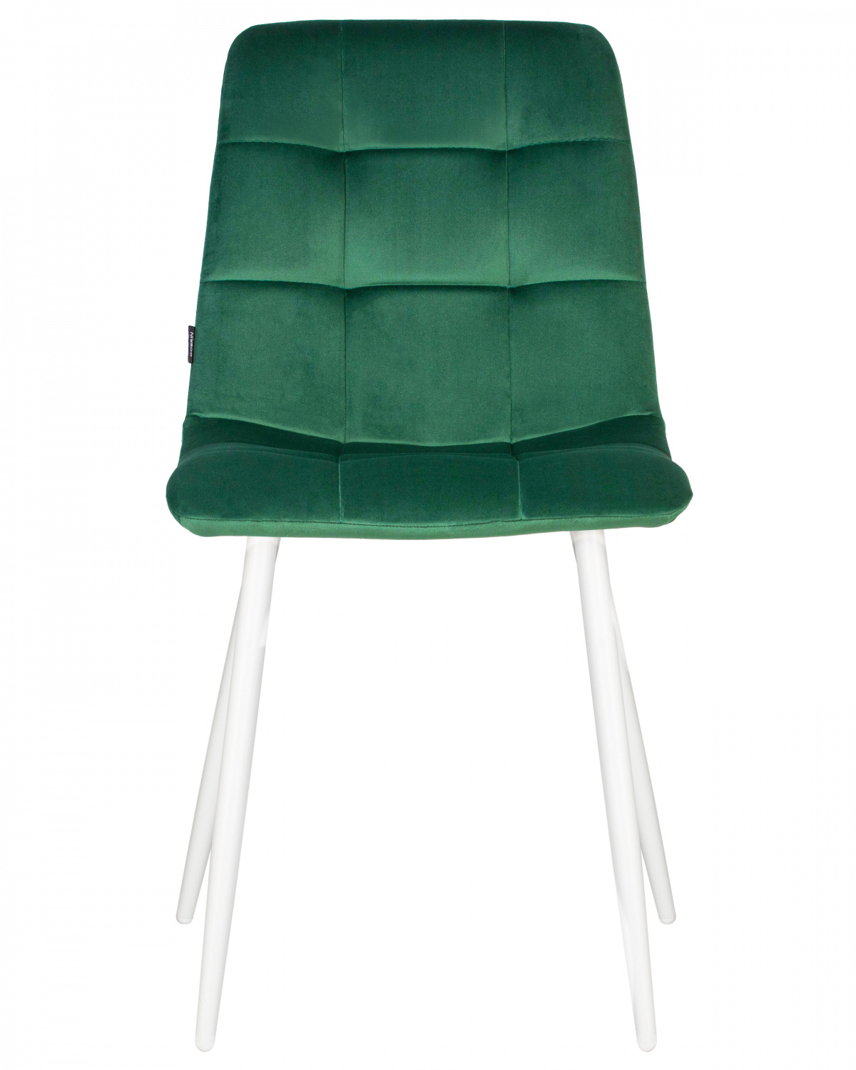 Стул обеденный DOBRIN CHILLY, Темно-зеленый Holland 30, основание белое