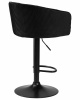 Стул барный DOBRIN DARCY BLACK, черный велюр (1922-21)
