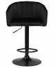 Стул барный DOBRIN DARCY BLACK, черный велюр (1922-21)