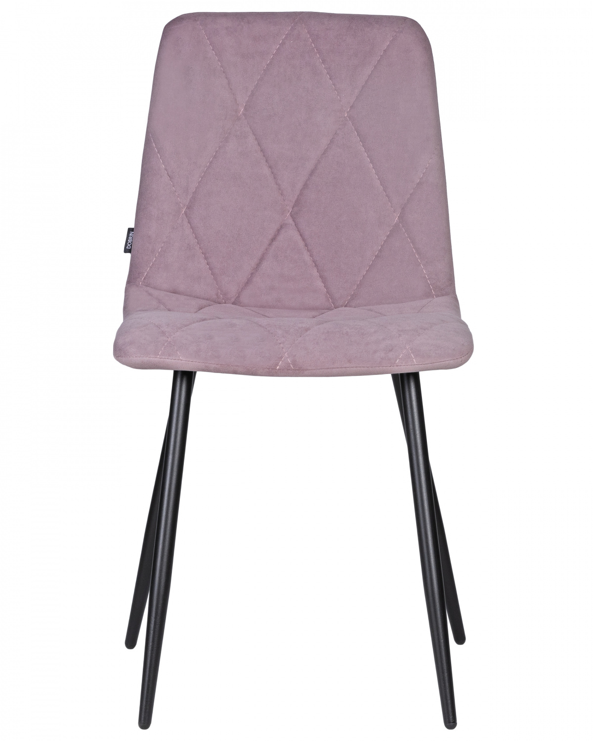 Стул обеденный DOBRIN CHILLY ROMBO, Лавандовый Simple 48, основание черное