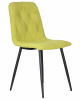 Стул обеденный DOBRIN CHILLY ROMBO, Лайм Simple 14, основание черное