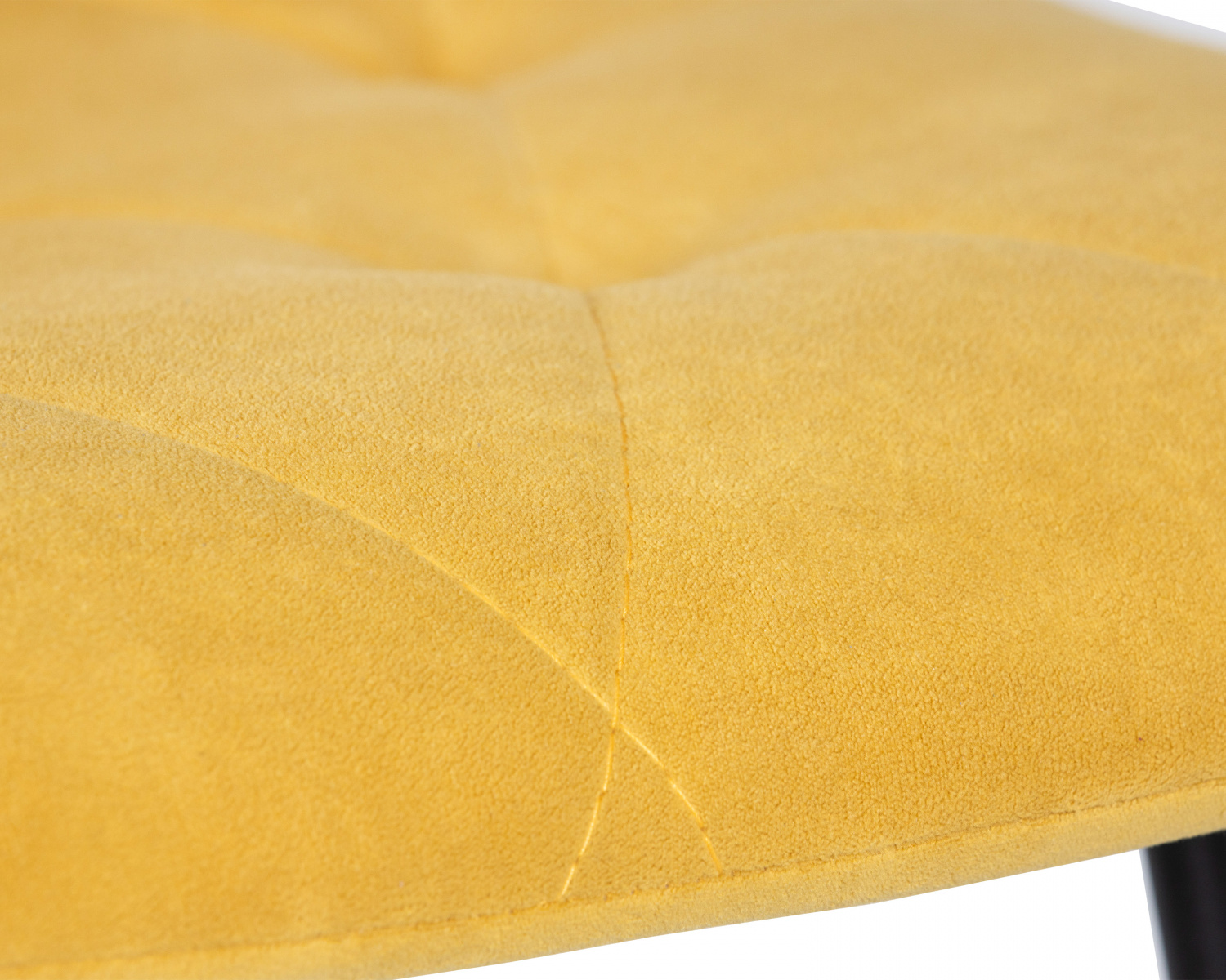 Стул обеденный DOBRIN CHILLY ROMBO, Горчичный Simple 15, основание черное