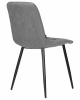 Стул обеденный DOBRIN CHILLY ROMBO, Серый Simple 33, основание черное