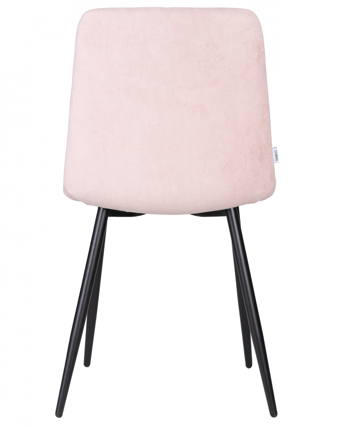 Стул обеденный DOBRIN CHILLY ROMBO, Розовый Simple 03, основание черное
