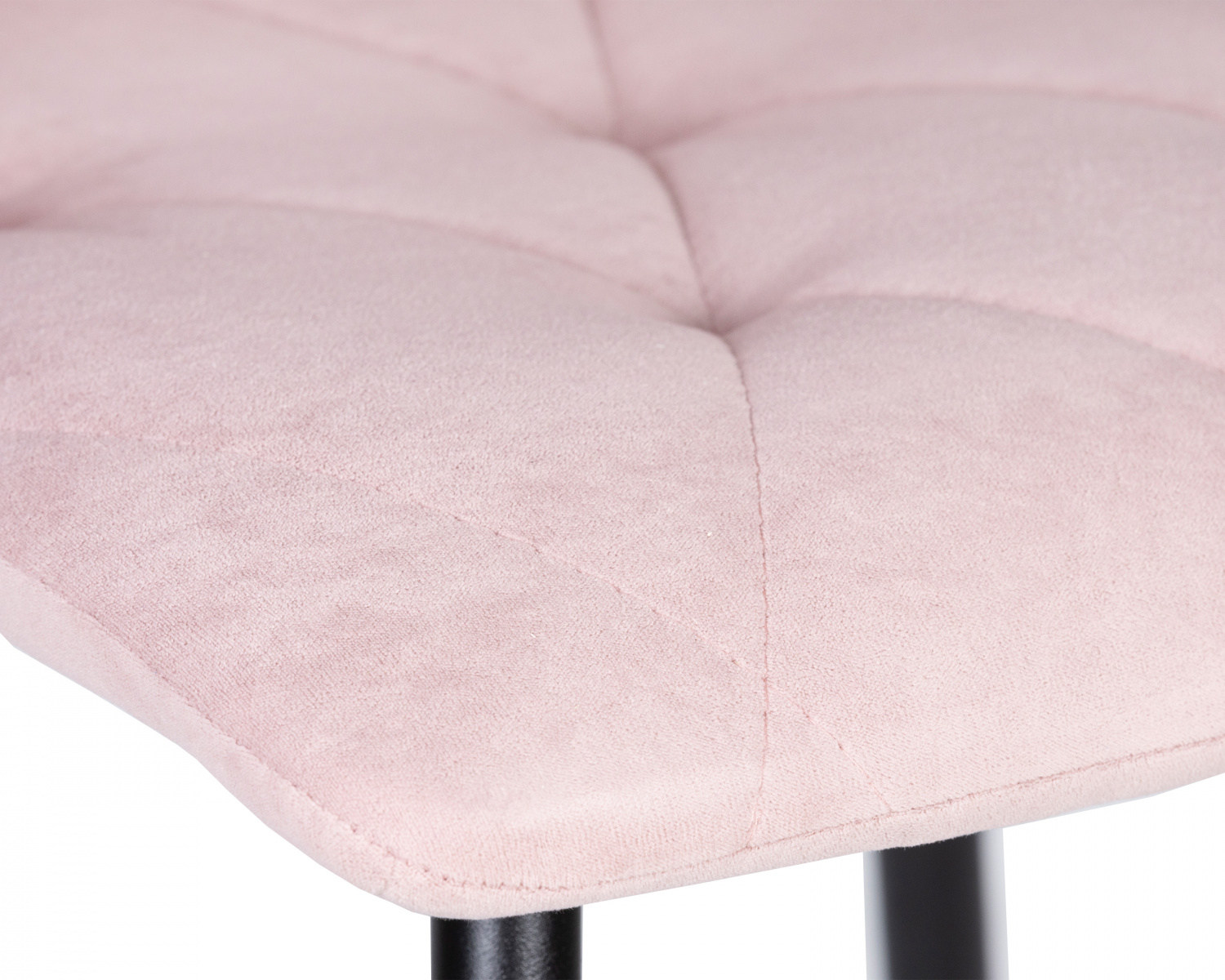 Стул обеденный DOBRIN CHILLY ROMBO, Розовый Simple 03, основание черное