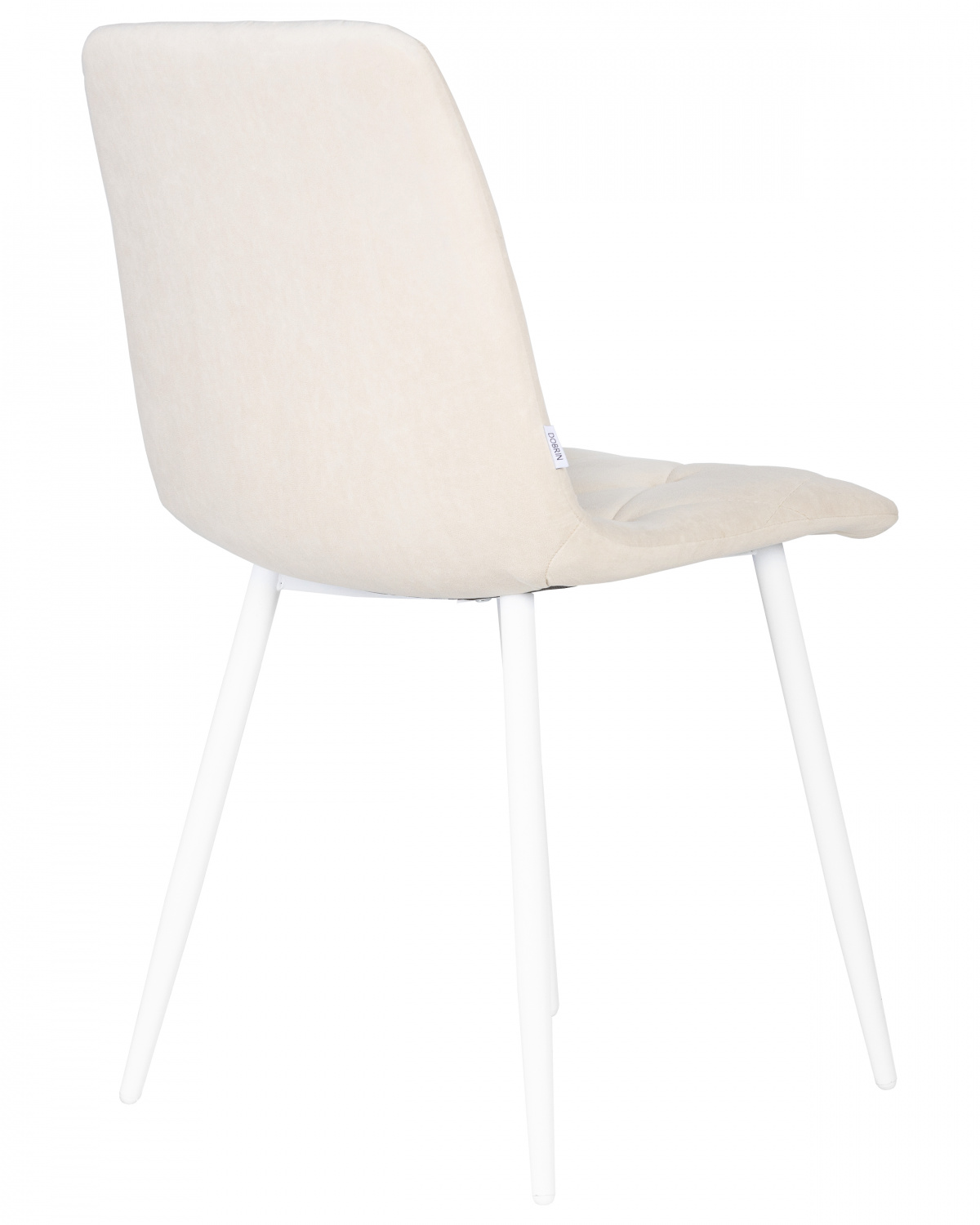 Стул обеденный DOBRIN CHILLY ROMBO, Бежевый Simple 44, основание белое