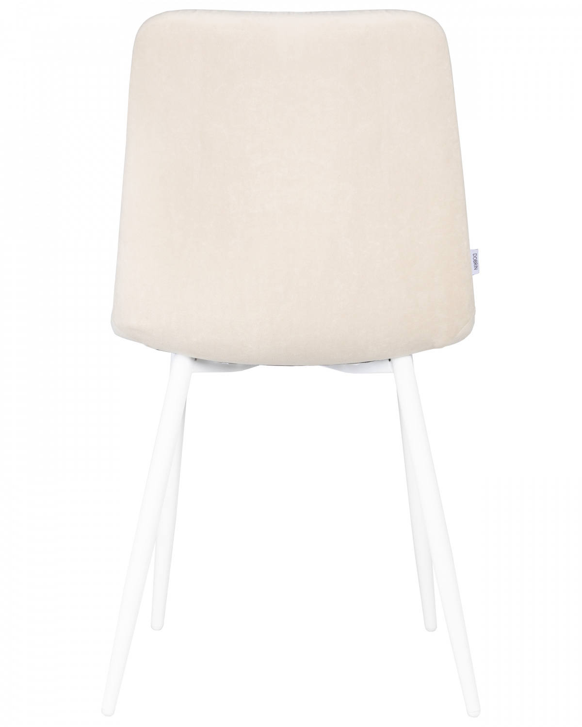 Стул обеденный DOBRIN CHILLY ROMBO, Бежевый Simple 44, основание белое