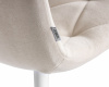 Стул обеденный DOBRIN CHILLY ROMBO, Бежевый Simple 44, основание белое