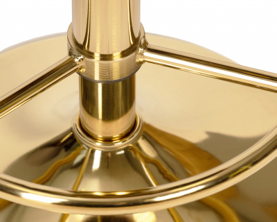 Табурет барный DOBRIN BRUNO GOLD, пудрово-розовый велюр (MJ9-32)